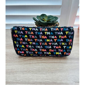 TNA Zip Around Wallet Black Multi-Color One Size